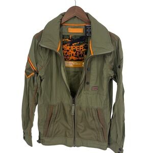 Superdry Mens Ultimate Service Hybrid Jacket Lite Olive Green MS5IR223 Small